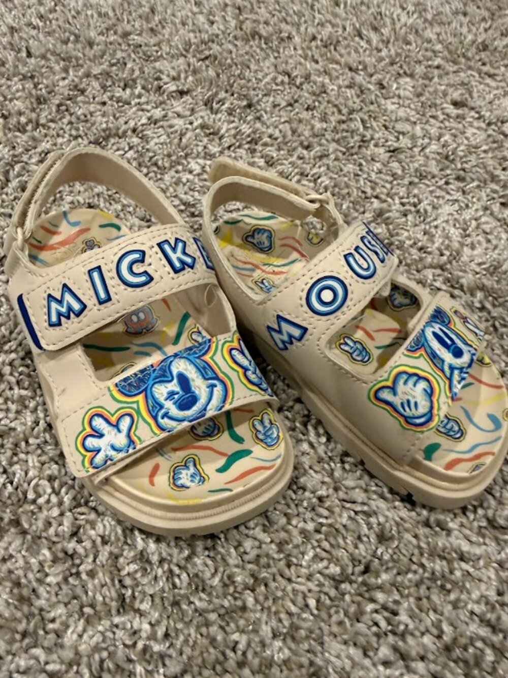 ZARA Toddler Mickey Mouse Sandals | Size 21 (Toddler 5 - 5.5 US)